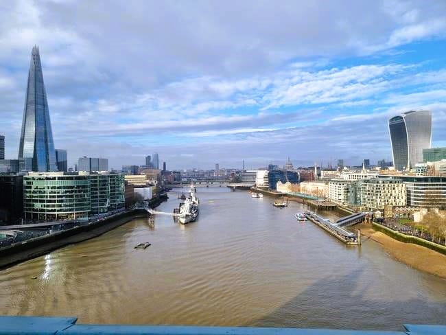 Vistas del Támesis desde Tower Bridge