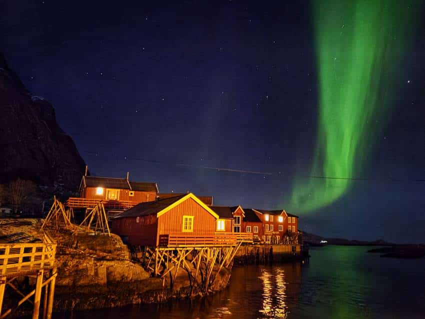 auroras boreales, mejor lugar para verlas en Lofoten