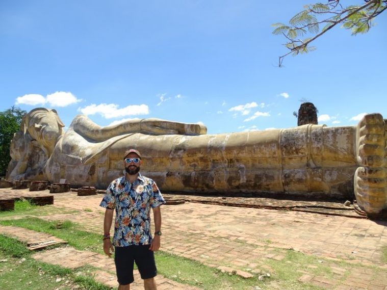 Buda tumbado en Ayutthaya