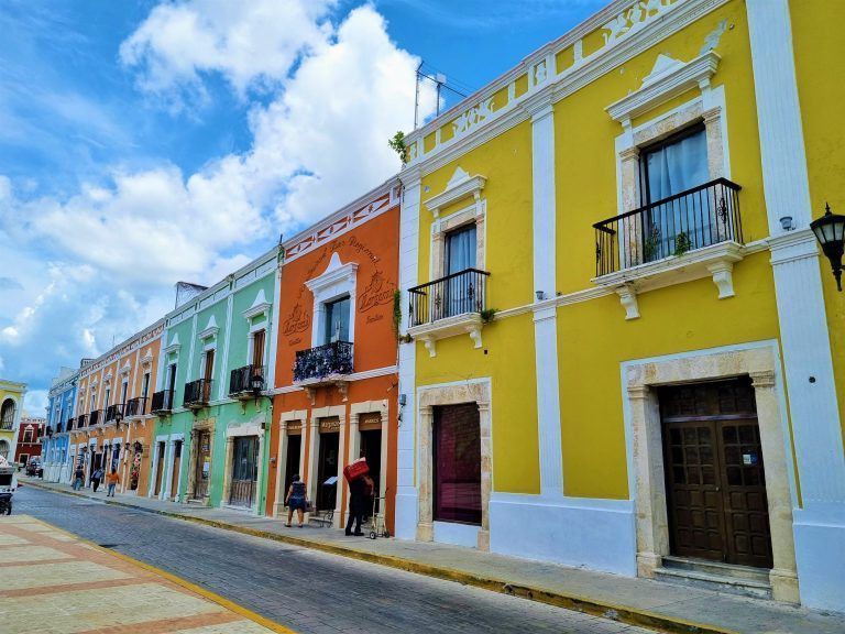 Calles de Campeche, viajar a México 15 días