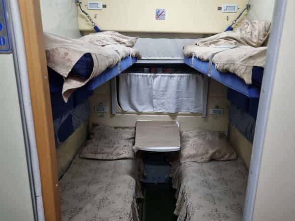 Camarote de tren de Uzbekistán. Consejos para viajar a Uzbekistán