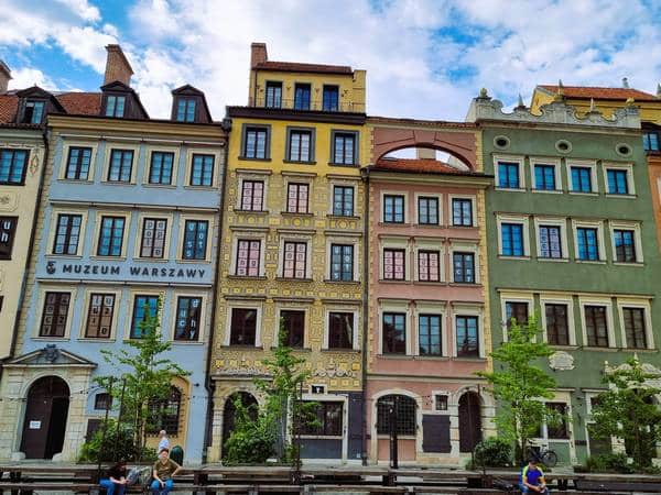 Casas de colores de Varsovia