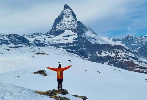 Frente al Cervino o Matterhorn
