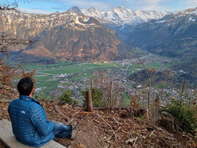 Vistas desde el Harder Klum, Interlaken