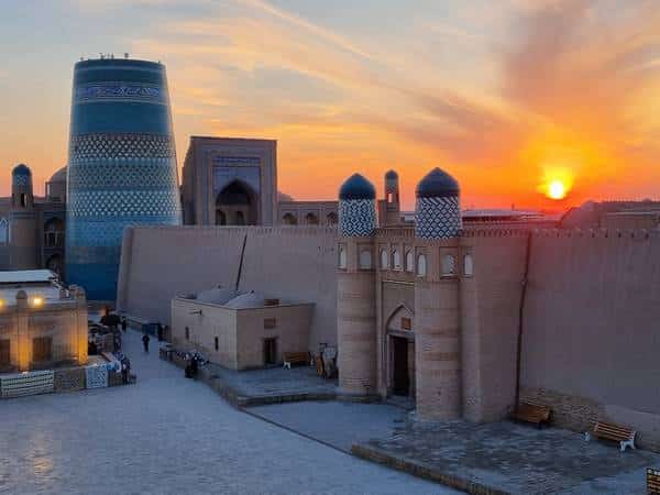 Khiva al atardecer Atardecer en Khiva