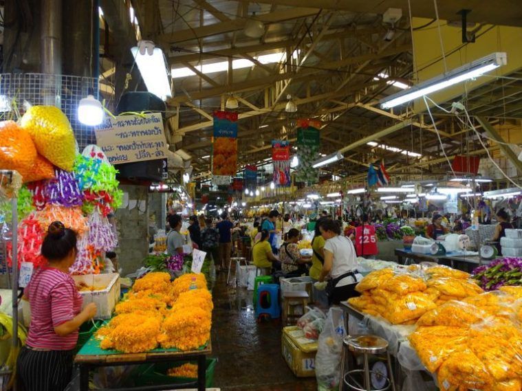 Mercado de flores de Bangkok