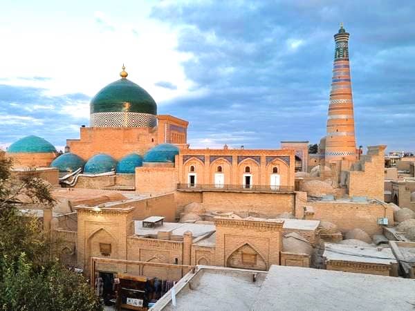 Panorámica de Khiva, Uzbekistán
