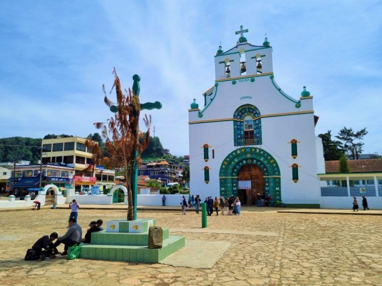 Exterior de San Juan Chamula