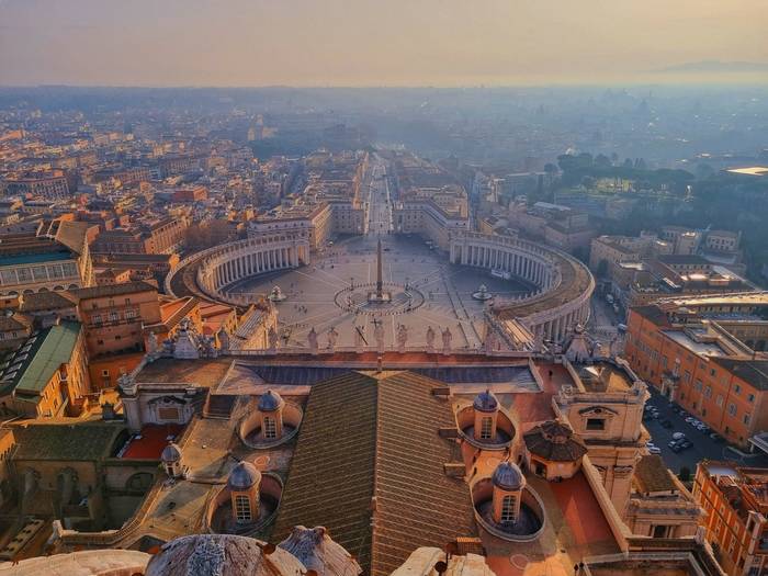 Vistas desde la cúpula de San Pedro del Vaticano qué ver en Roma en 4 días