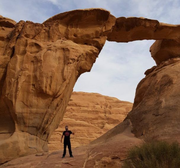 Arco de piedra de Wadi Rum, Jordania