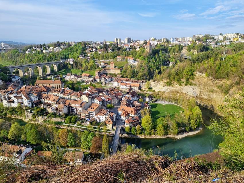 Vistas de Friburgo suiza