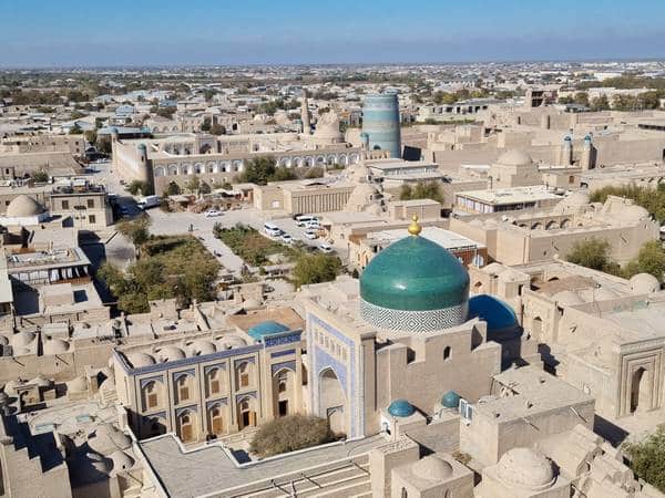 Vistas panorámicas de Khiva