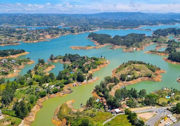 Vistas desde el Peñol de Guatapé