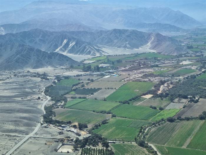 Panorámica desde el avión Nazca