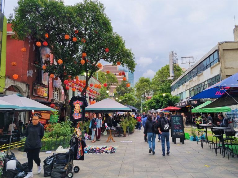 Calles de la zona rosa, ciudad de méxico