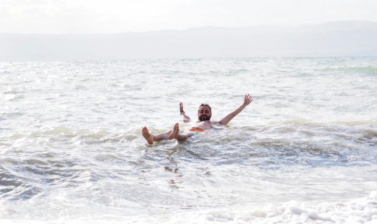 Bañito en el mar Muerto