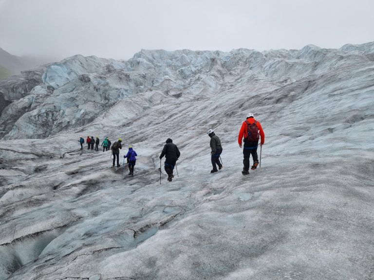trekking por el glaciar Vatnajökull, Islandia