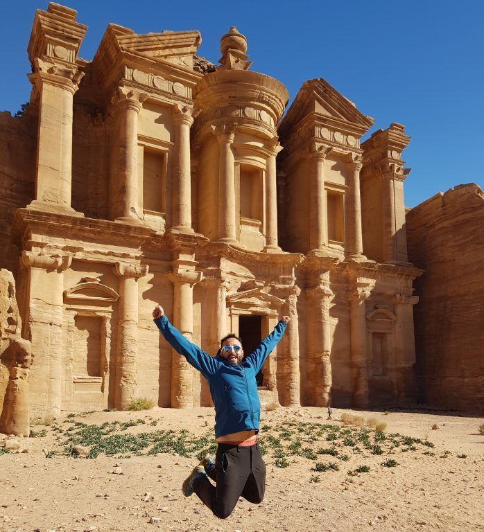 Monasterio de Petra, es seguro viajar a Jordania